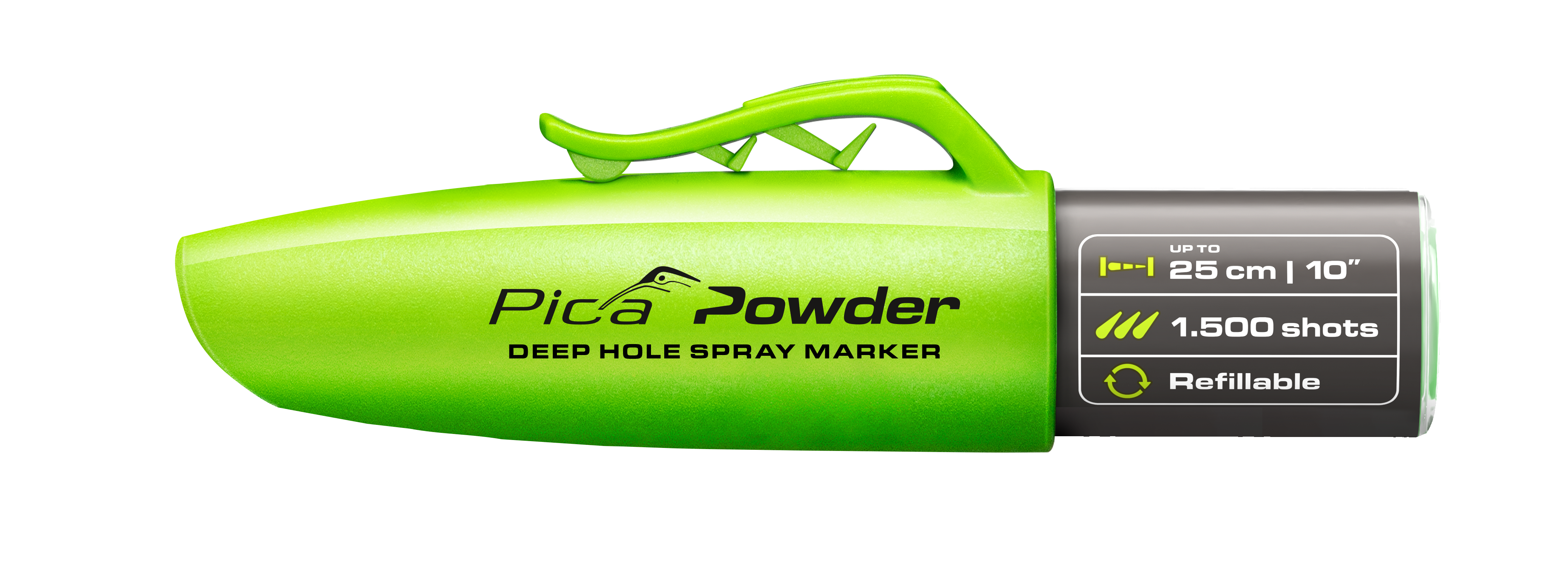 Marqueur spray poudre pica powdergris fluo - Pica