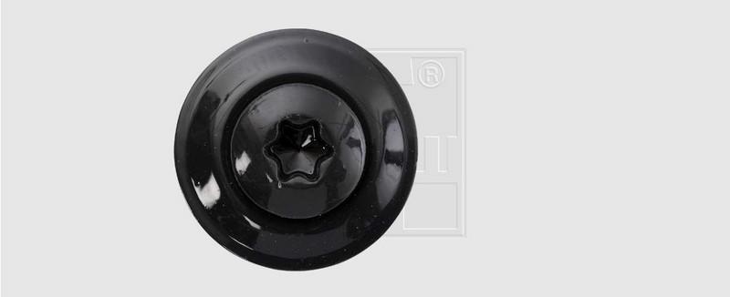 VIS SPENGLER INOX - GRIS ANTHR.  4.5 X 65 mm - DIAM. 15 TX20 - INOX A2 - P/100