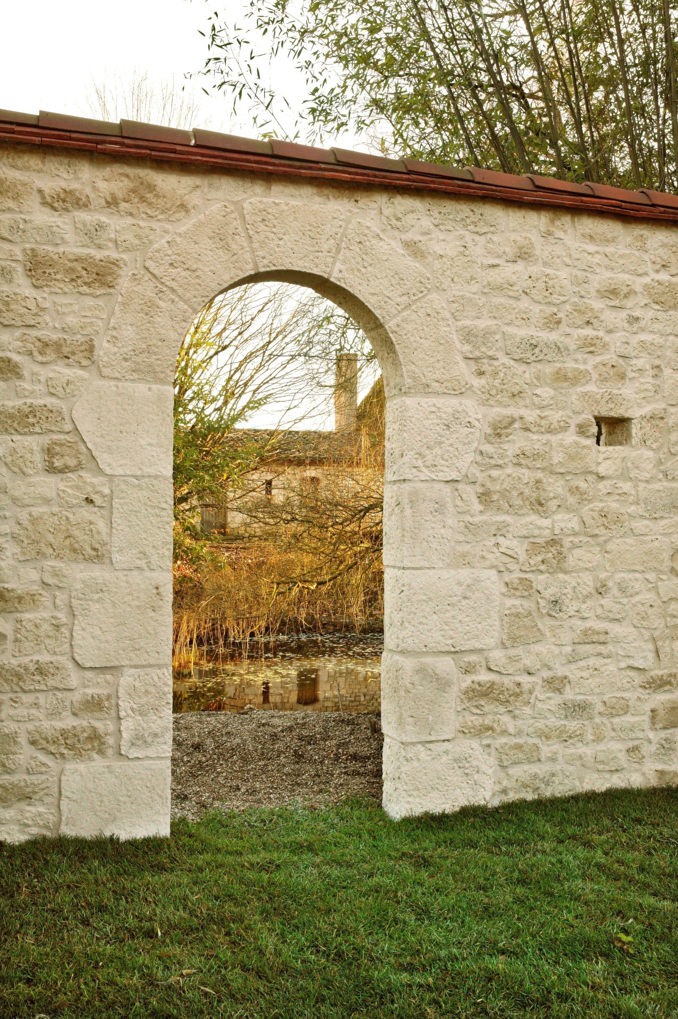 Arc de porte et fenêtre MANOIR 28x27x40x22cm ép.3cm - Coloris Naturel