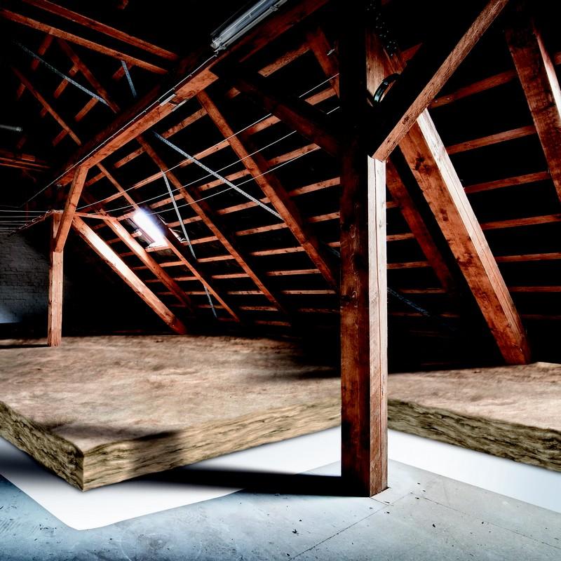 Rouleau de laine de verre TI 212 - long. 4m x larg. 1,2m x ep. 240mm - R = 6