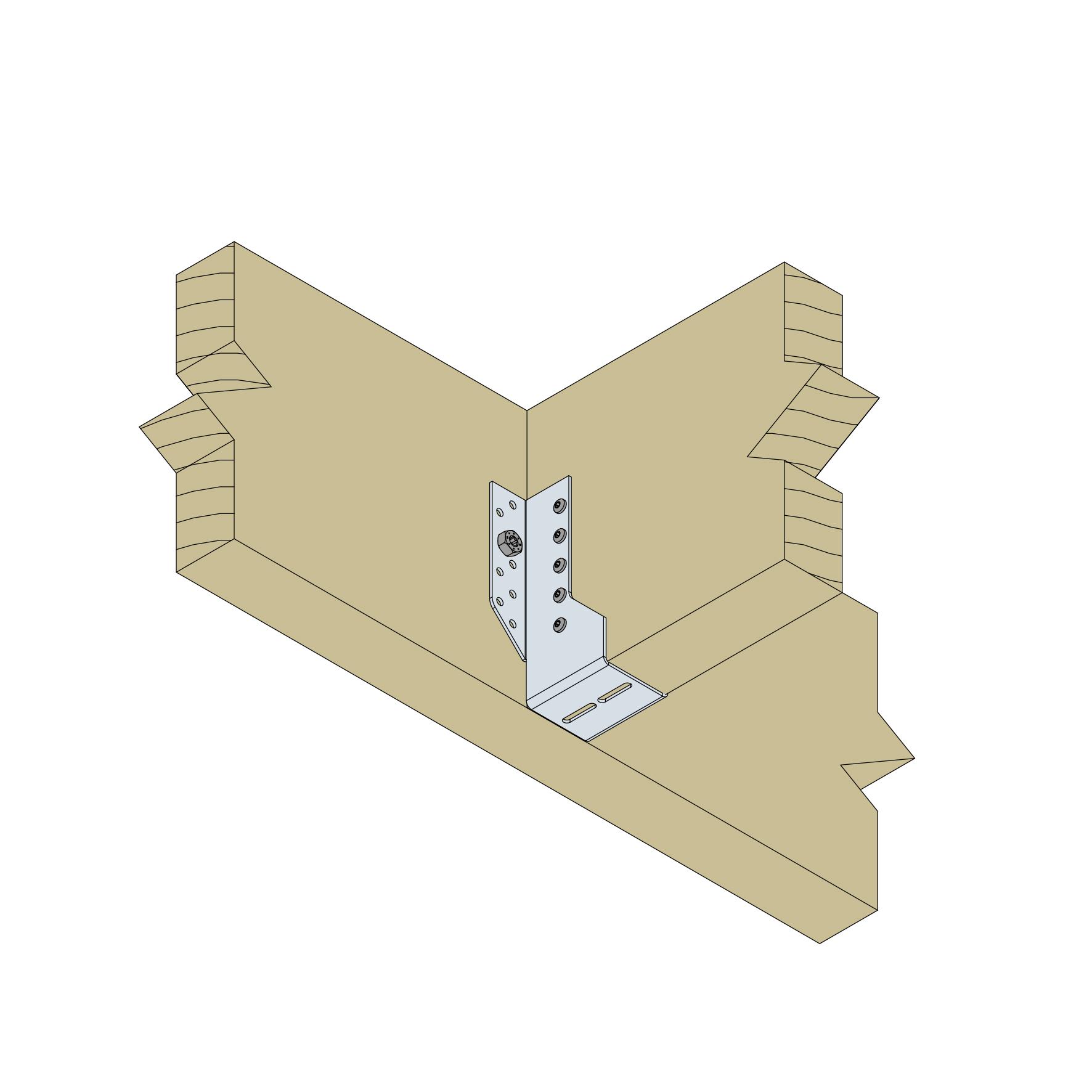 Sabot sécable pour l'extérieur ZPRO DJH-Z137/46 - 46 x 137 x 60 x 28MM ép.2MM