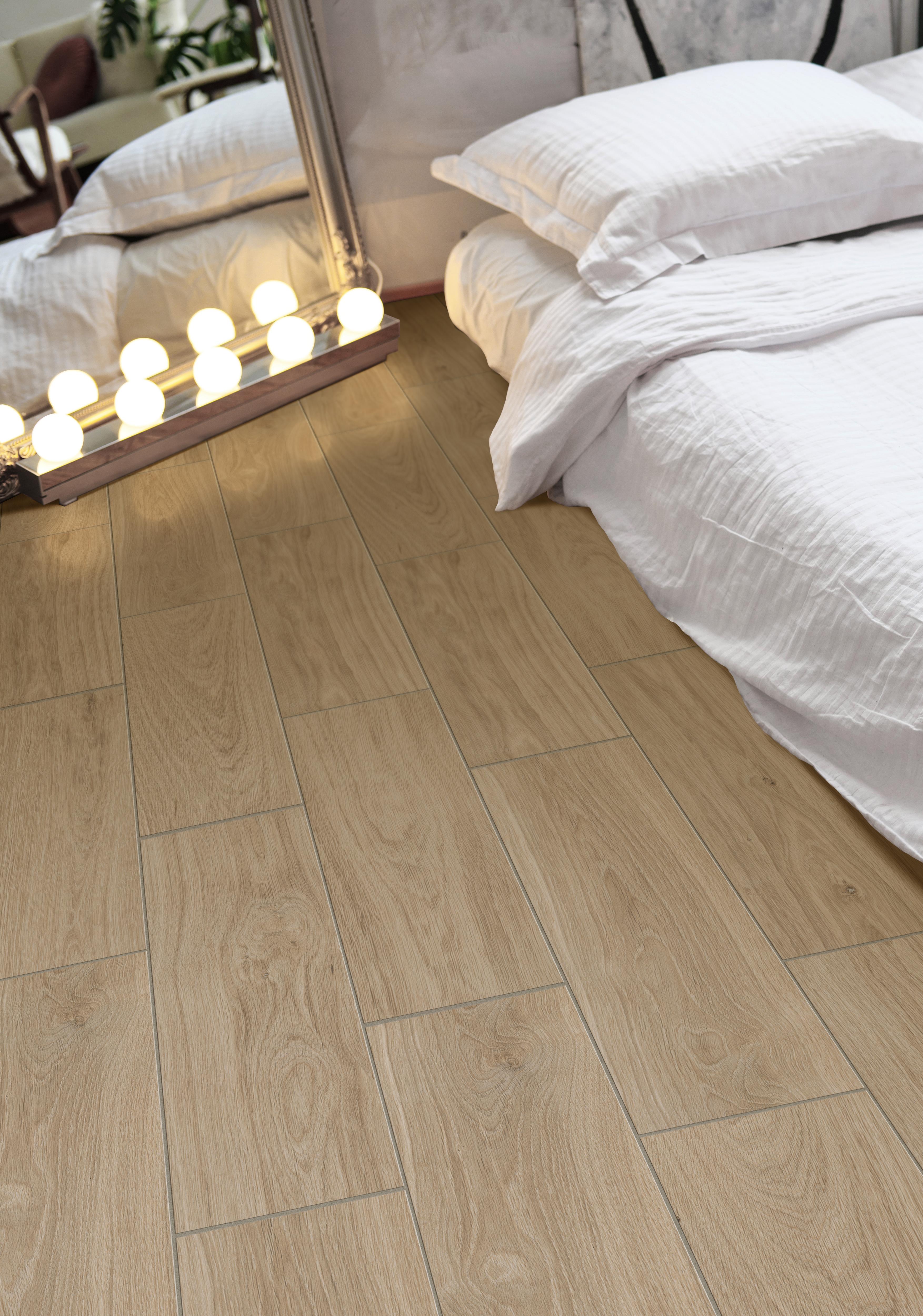Carrelage sol intérieur LEGNO NATURALE 17x62cm ép.8mm - Nocciola