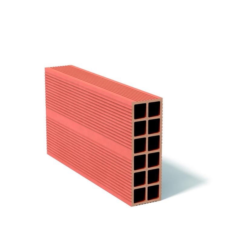 Brique cloison 2 rangé d'alvéolés 7-20 - 385 x 70 x 200 mm