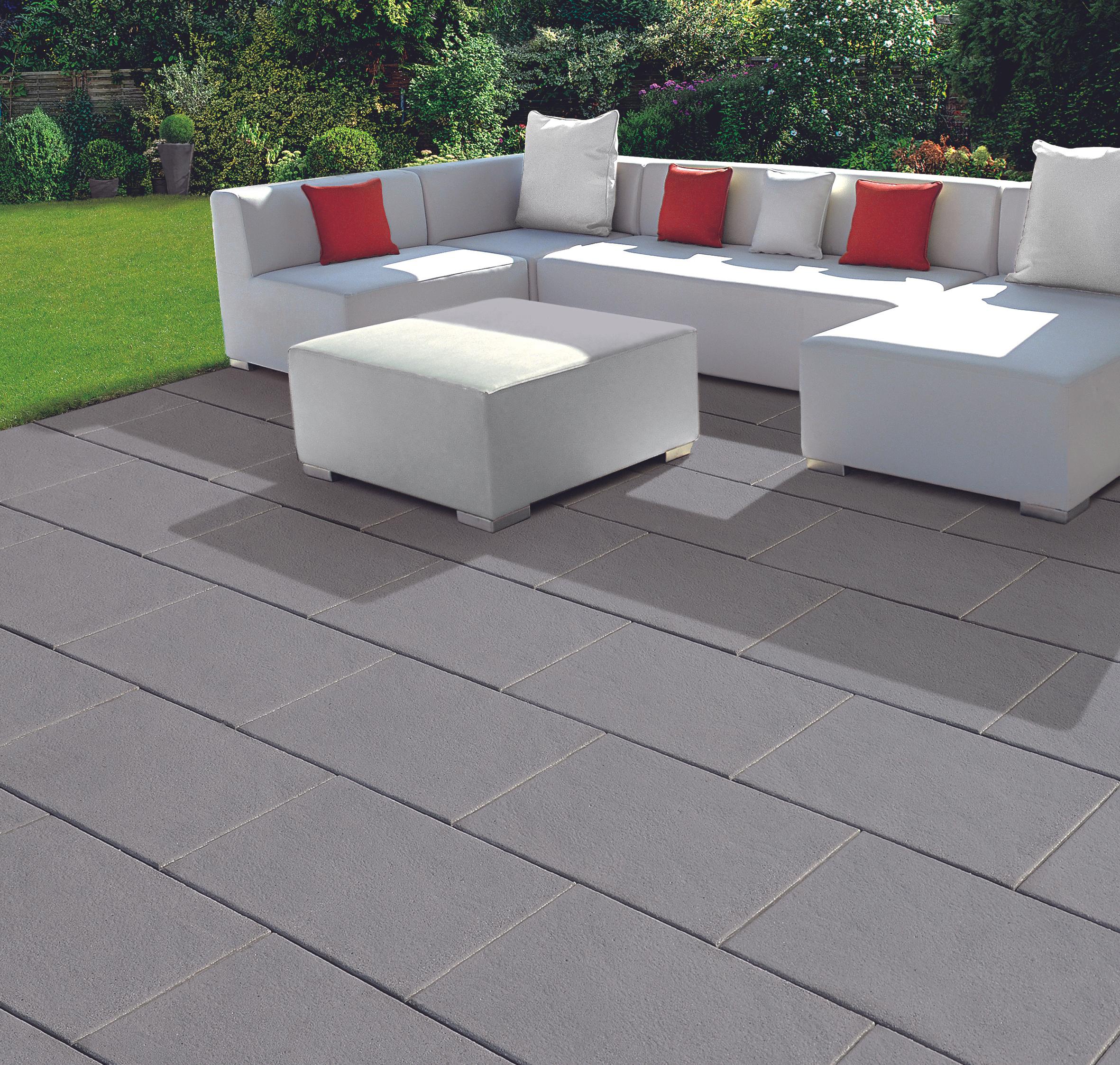 Dalle ISEO traitée gris clair 60x40x4.2