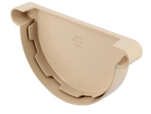 Fond de gouttière TECHTAN® gouttière demi-ronde à coller Ø25MM sable - Nicoll