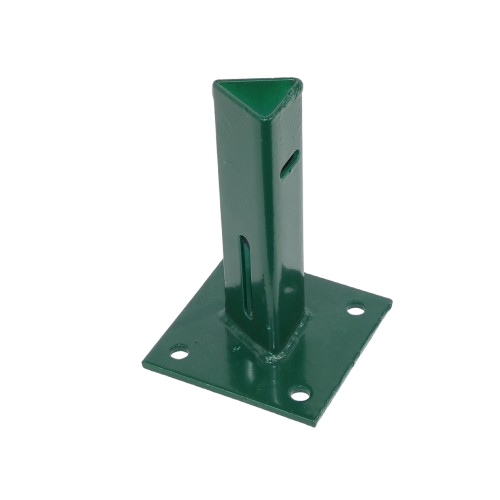 Platine pour piquet T Vert 6005 