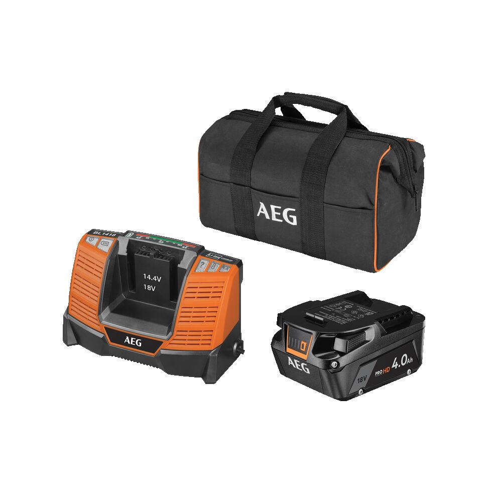 Pack energy : 1 Batterie 4,0Ah HD 18V+ 1 chargeur 18V + 1 sac de rangement - SETL1840SHD