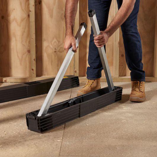 Trétaux métalliques pliants - Capacité 340KG max - Lot de 2 pièces