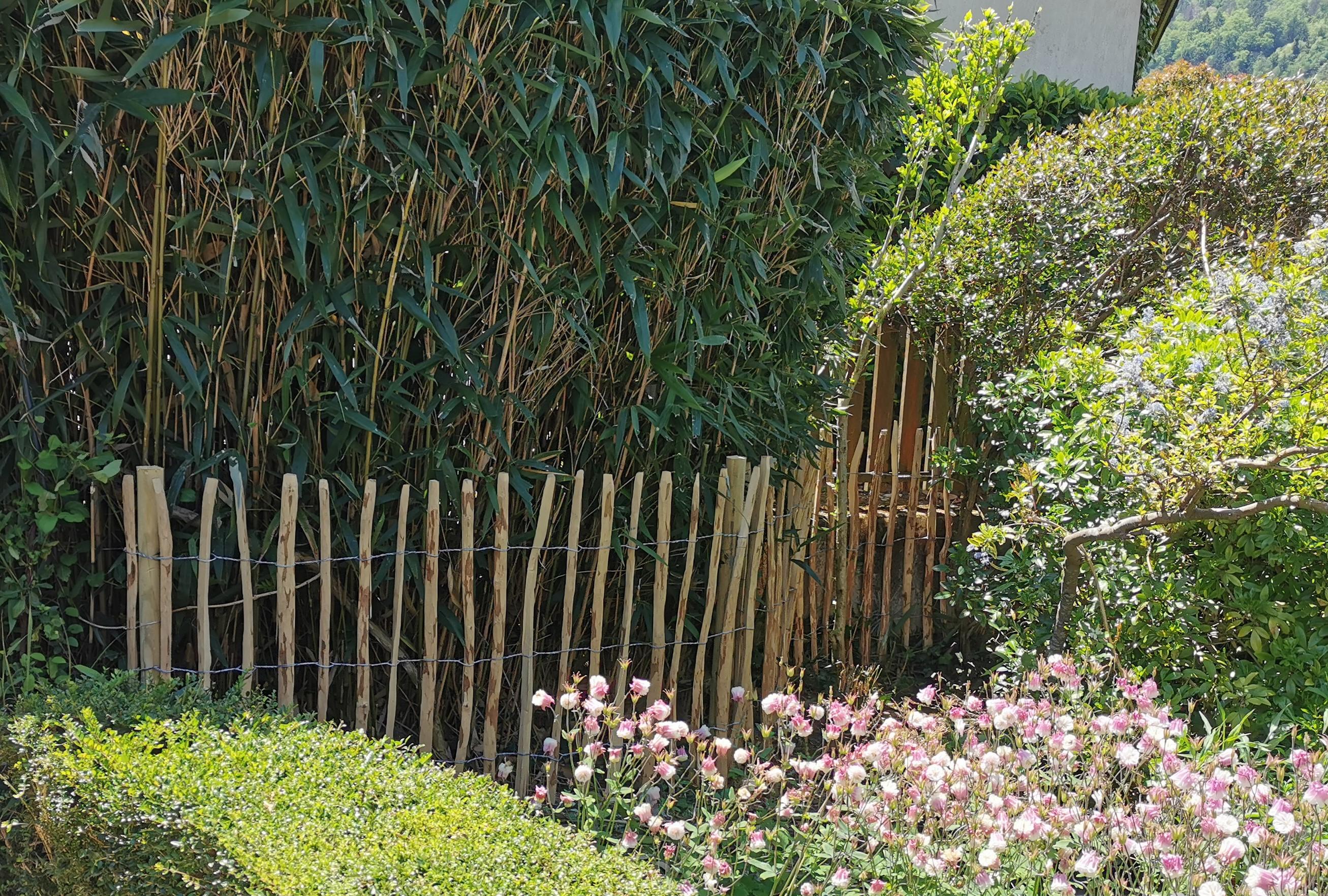 Clôture ganivelle en noisetier - rouleau de 5 ml - Ht 1 m