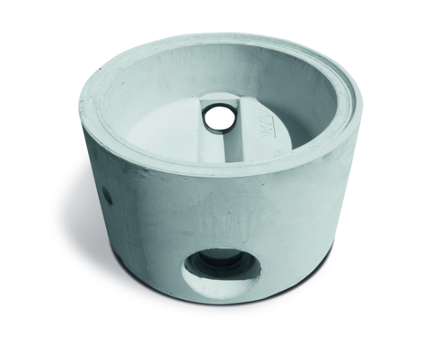 Element de fond BS D1000 cunette DD Multi  HU=45 200 PVC +jt
