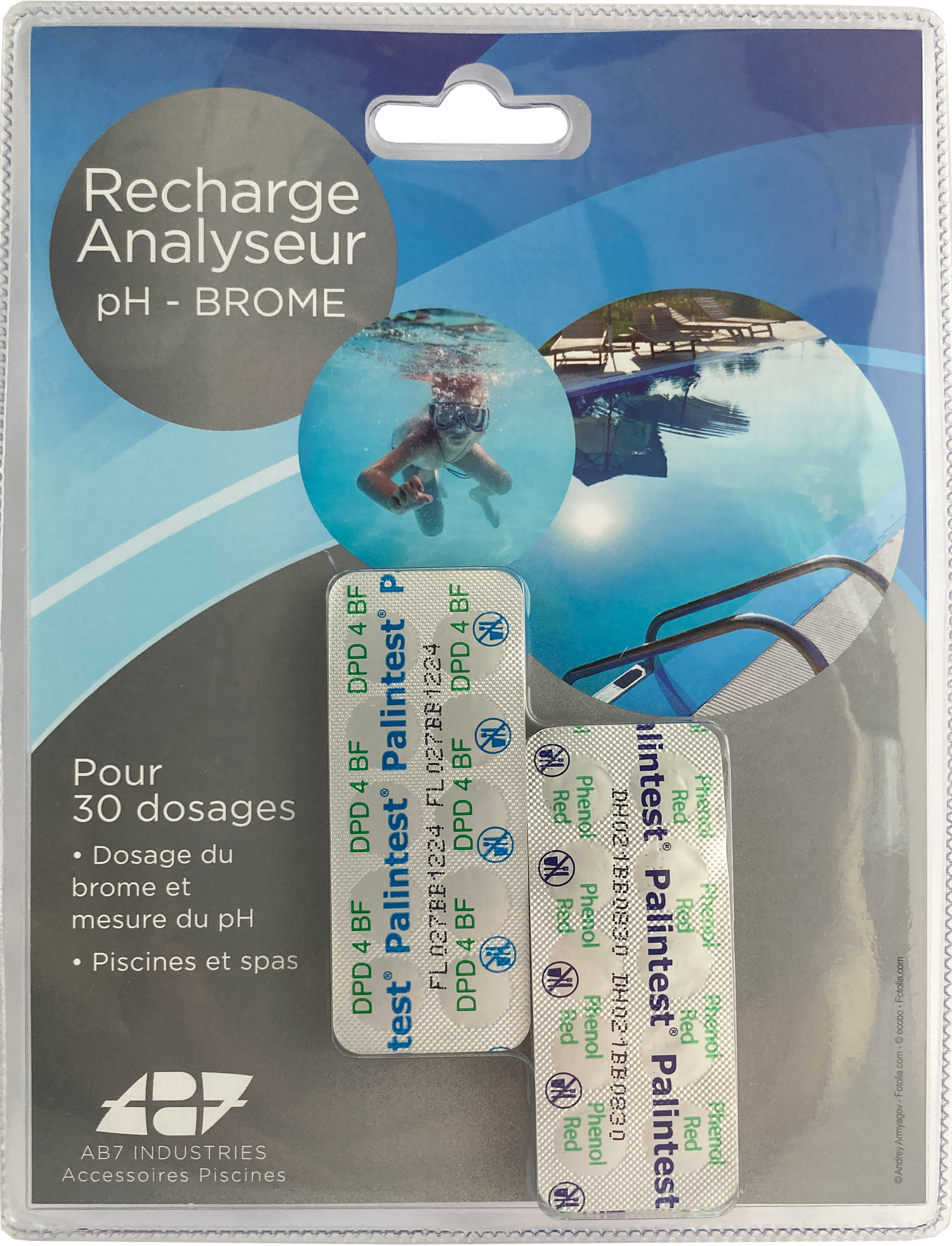 Recharge Analyseur pH et Brome (pastilles) 