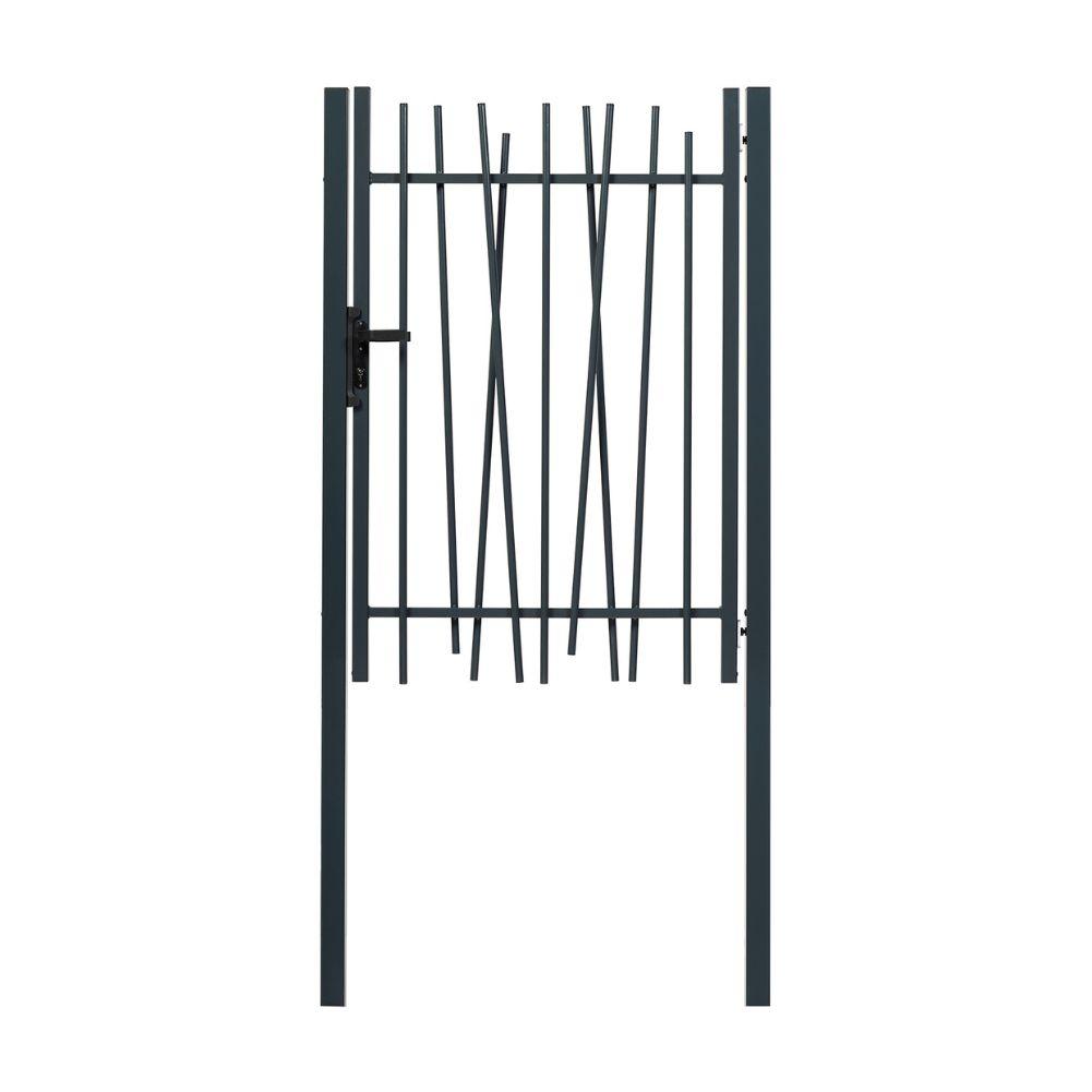 PORTILLON BARREAUDE ELI X IR A SCELLER GRIS 7016 LARGEUR 1M HAUTEUR 1M70