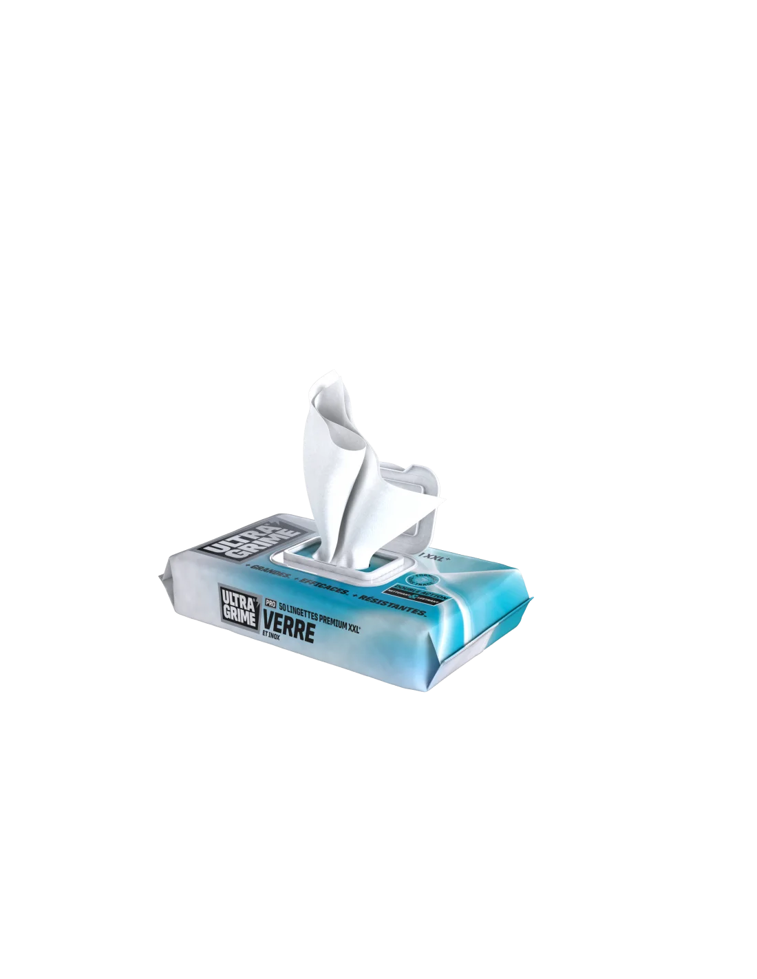 Lingette UltraGrime Verre & Inox x50