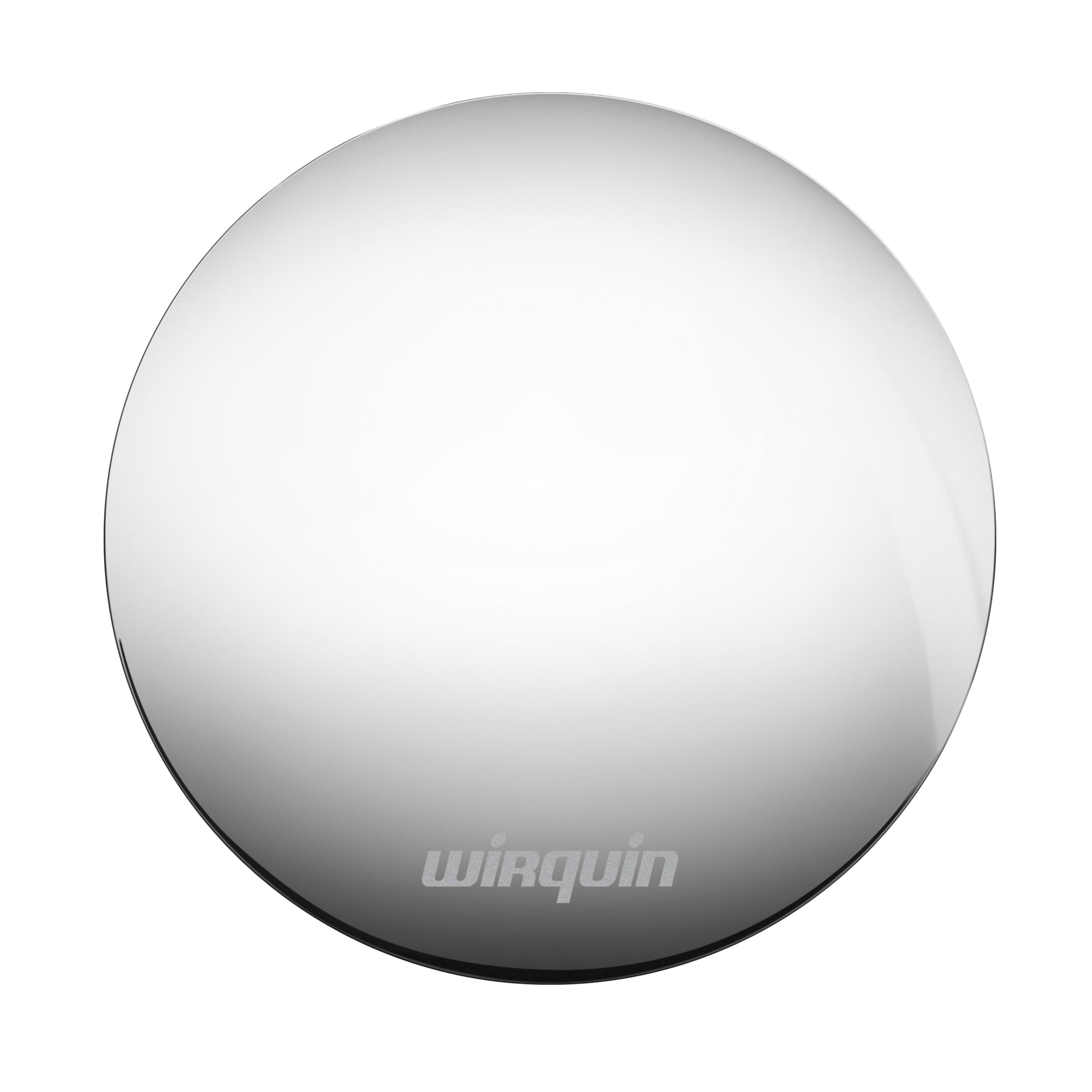 Bonde de lavabo laiton chromé Dôme fixe - corps 40mm - avec vis centrale             