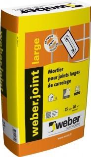 MORTIER WEBER.JOINT LARGE GRIS CIMENT 25KG