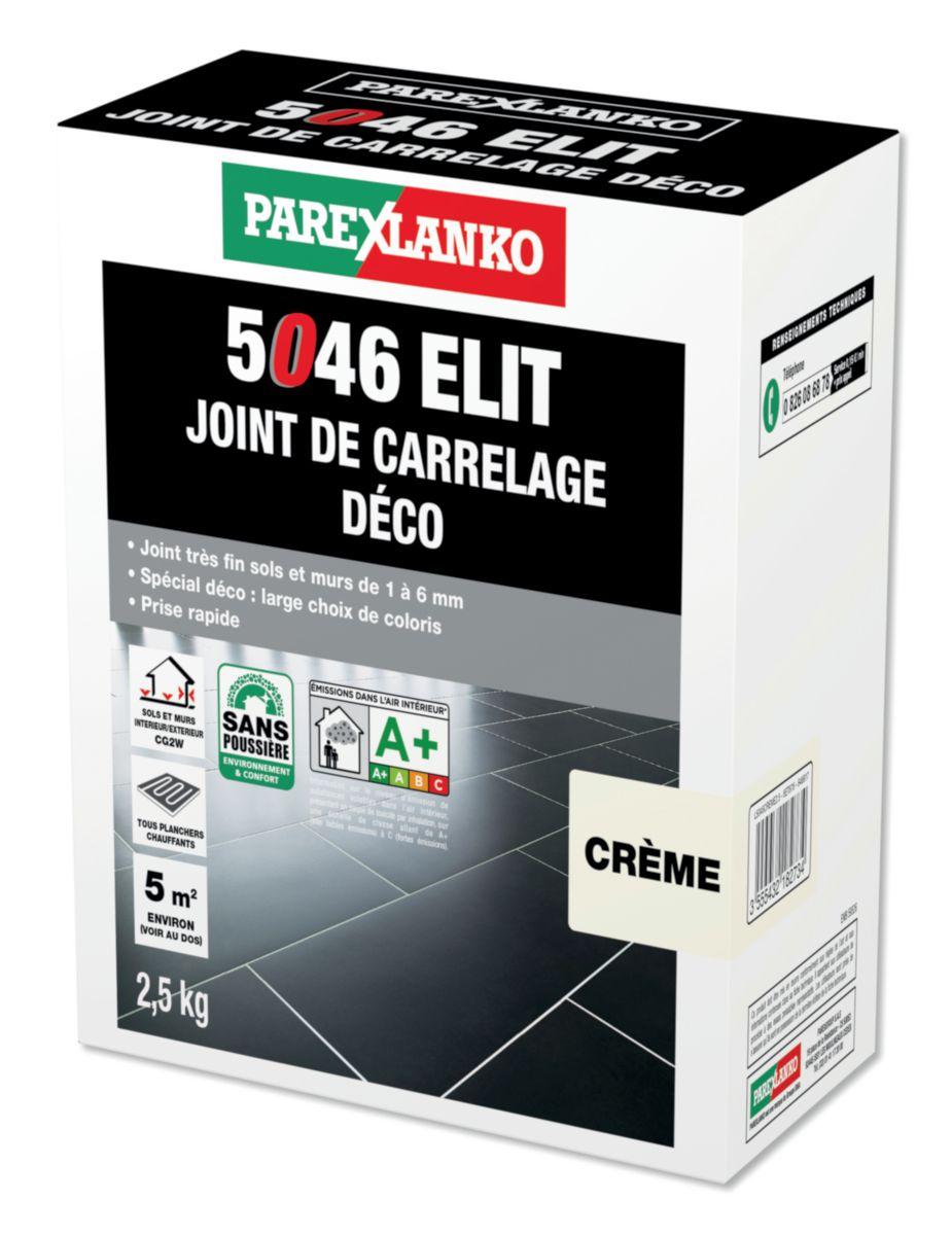 Joint carrelage ELIT fin décoratif mur et sol CG2 W crème 2,5kg (5046)