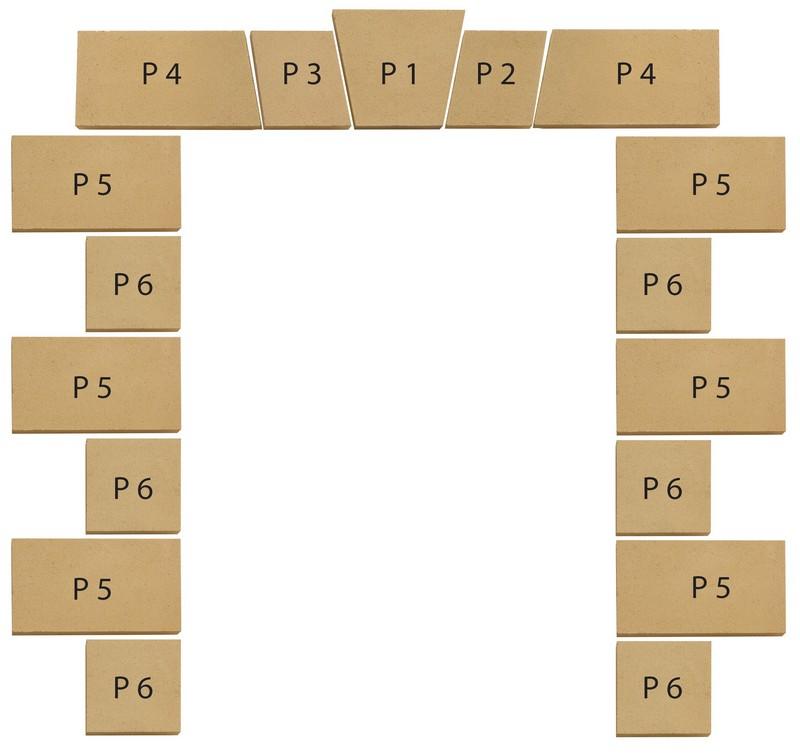 JAMBAGE EN PAREMENT D'OUVERTURE TON PIERRE 1 PAIRE DE 125 A 145