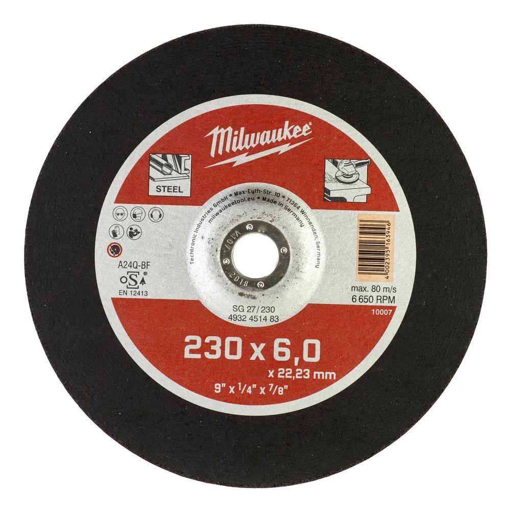 DISQUE A MEULER 230MM EPAISSEUR 6 MM CONTRACTOR
