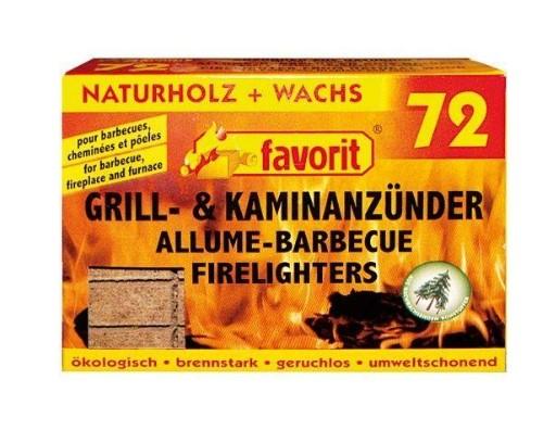 Allume feu bois compressé - 72 pièces