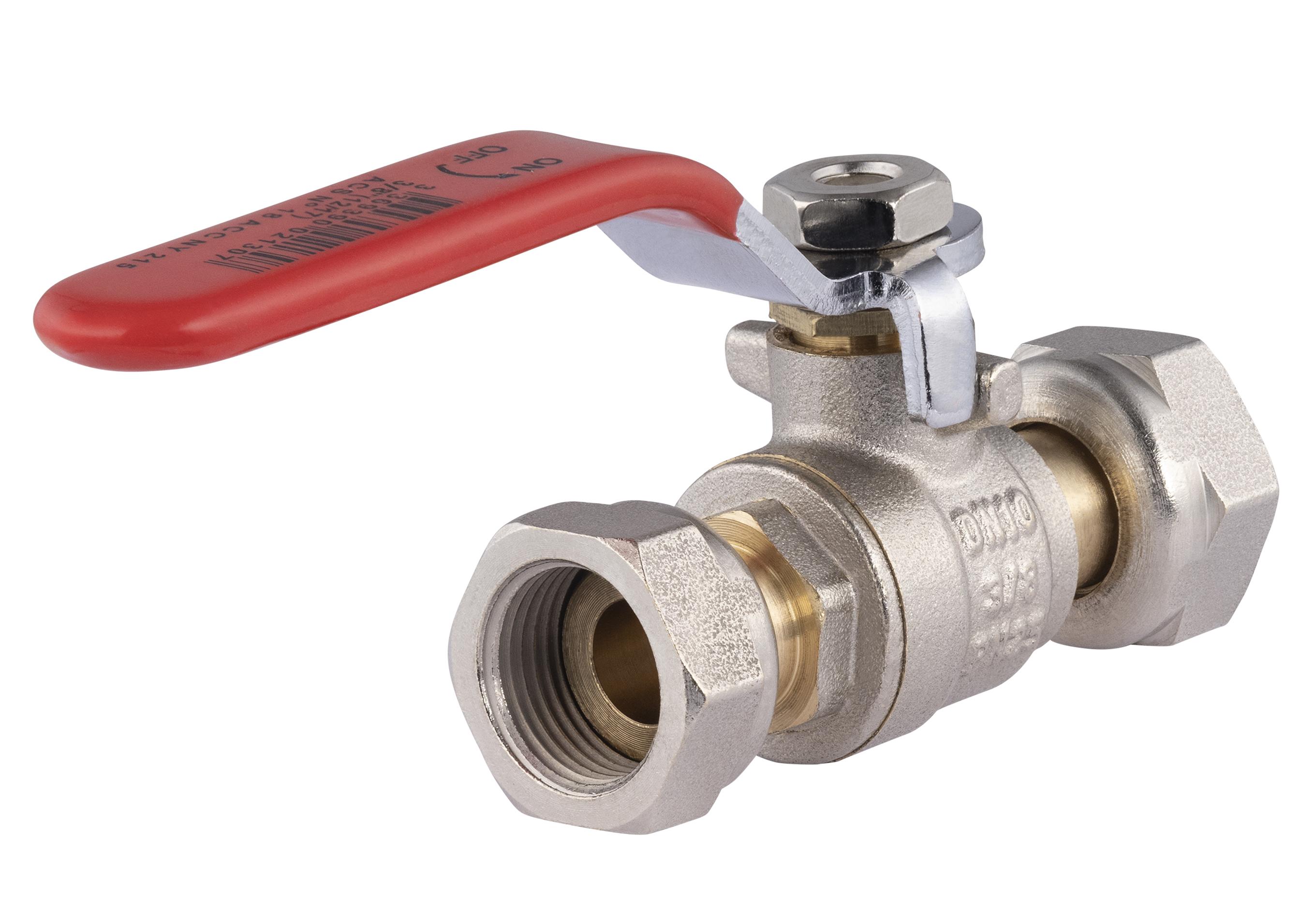 VANNE SPHERE MANETTE PLATE ECR.L FF 3/8 