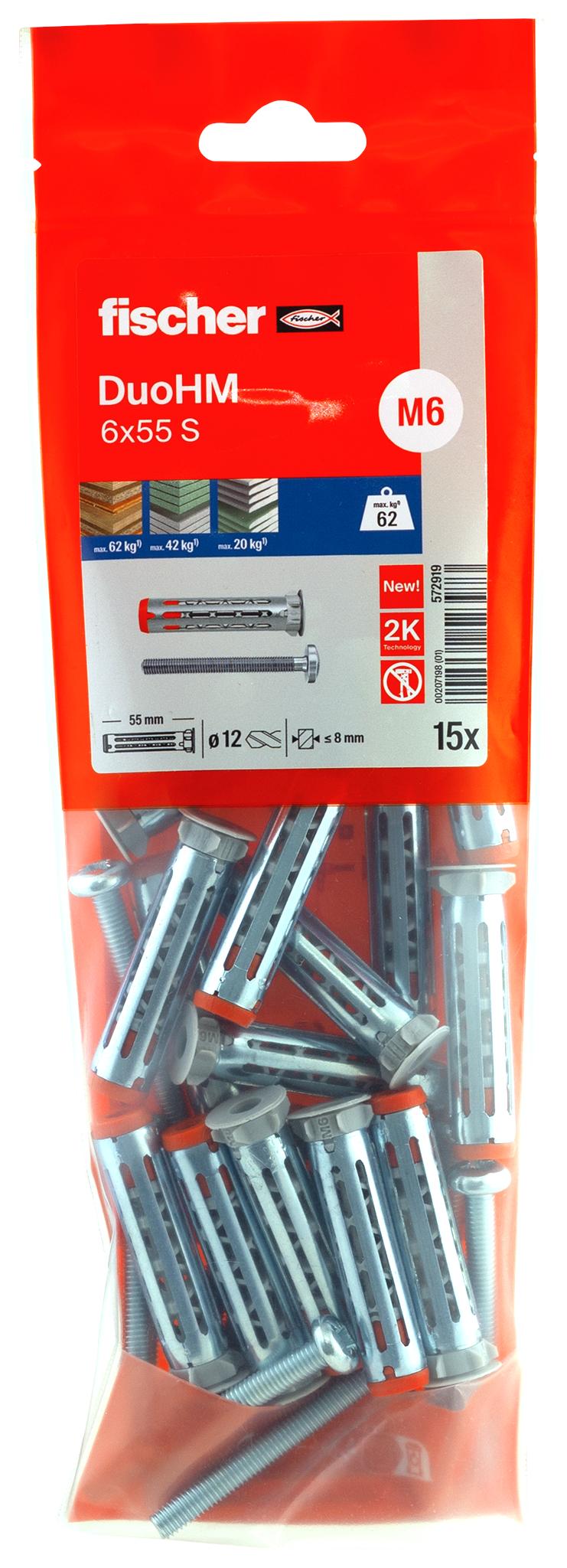 Cheville DuoHM 6x55 S PZ 15B NV