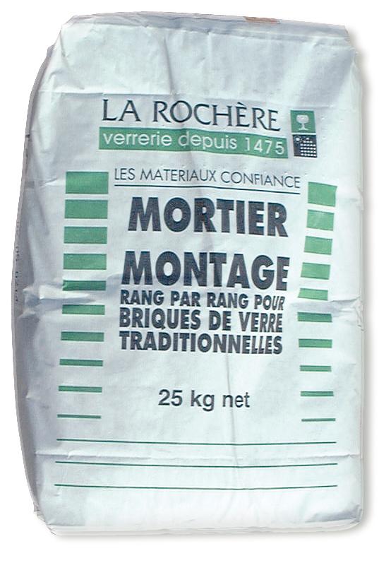 MORTIER DE MONTAGE BRIQUE VERRE SAC 25 KG