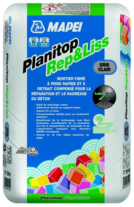 MORTIER DE REPARATION FIBRE RAPIDE PLANITOP REP ET LISS SAC DE 20 KG