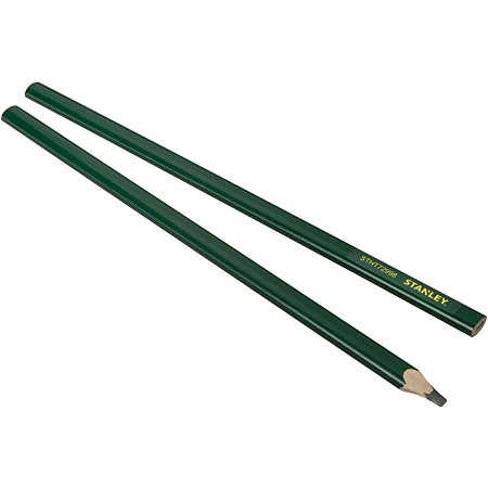 Crayon de maçon 30cm avec corps vert - Par 2 pièces