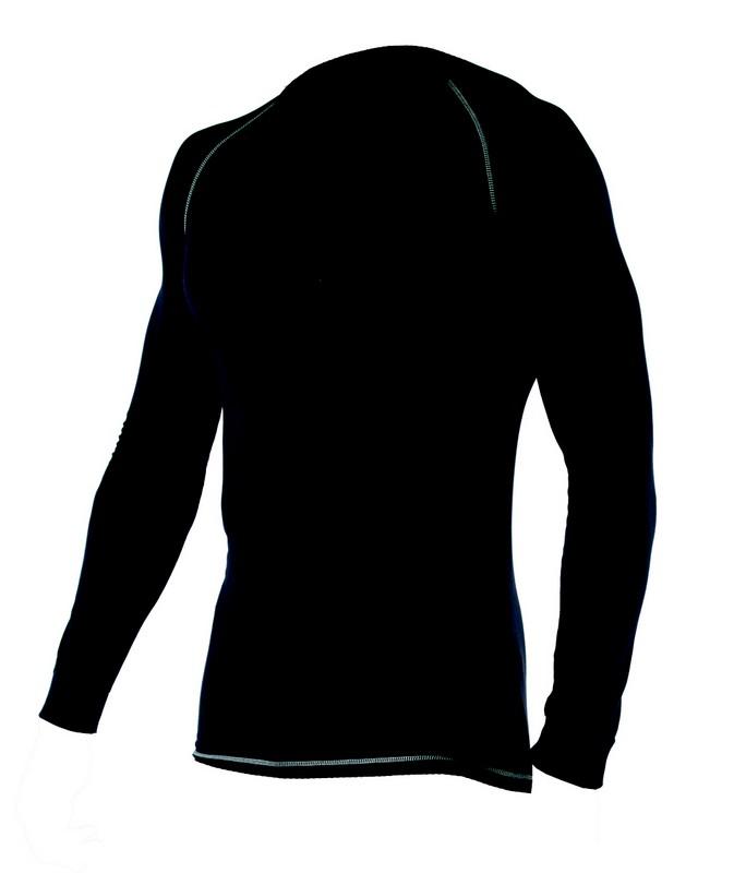 T SHIRT MANCHES LONGUES THERMAL NOIR TL