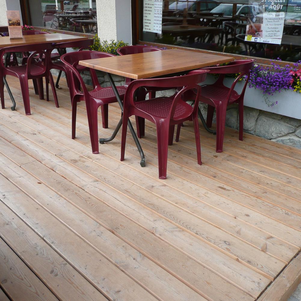 Lame de terrasse MELEZE Naturel - Profil Solaris - 26x145mm L.4m