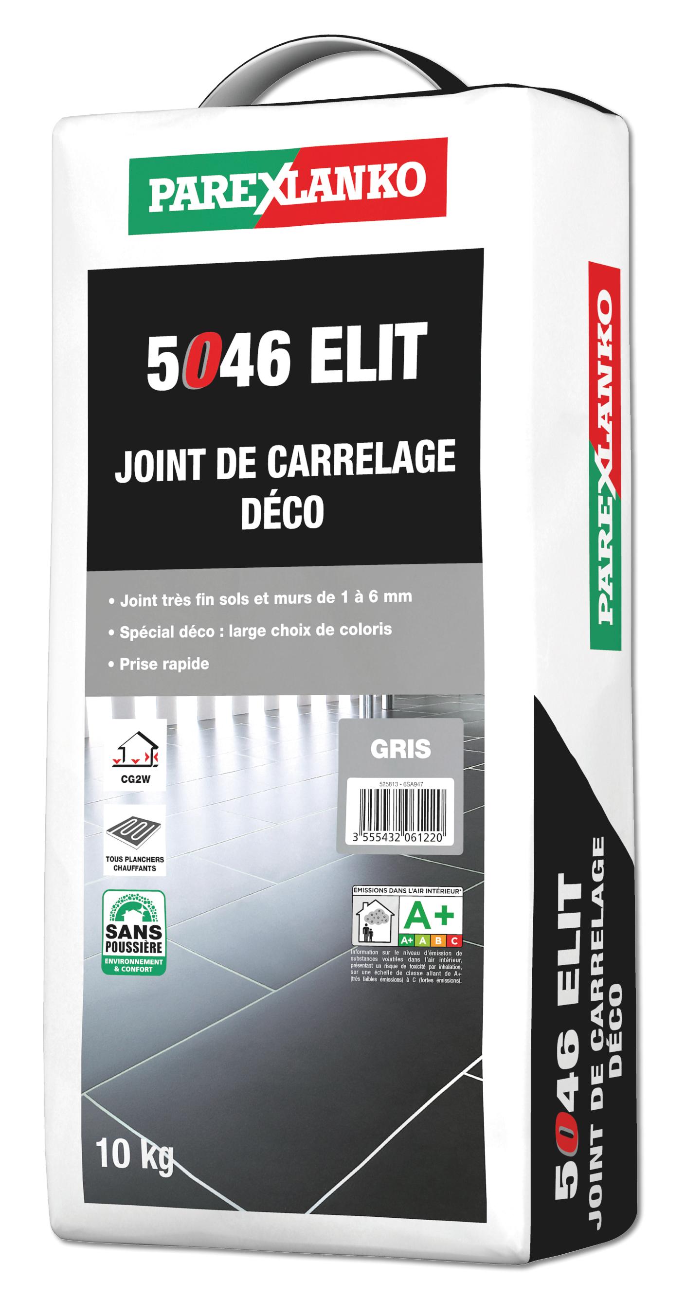 Joint carrelage ELIT fin décoratif mur et sol CG2 W cendre 10kg (5046)