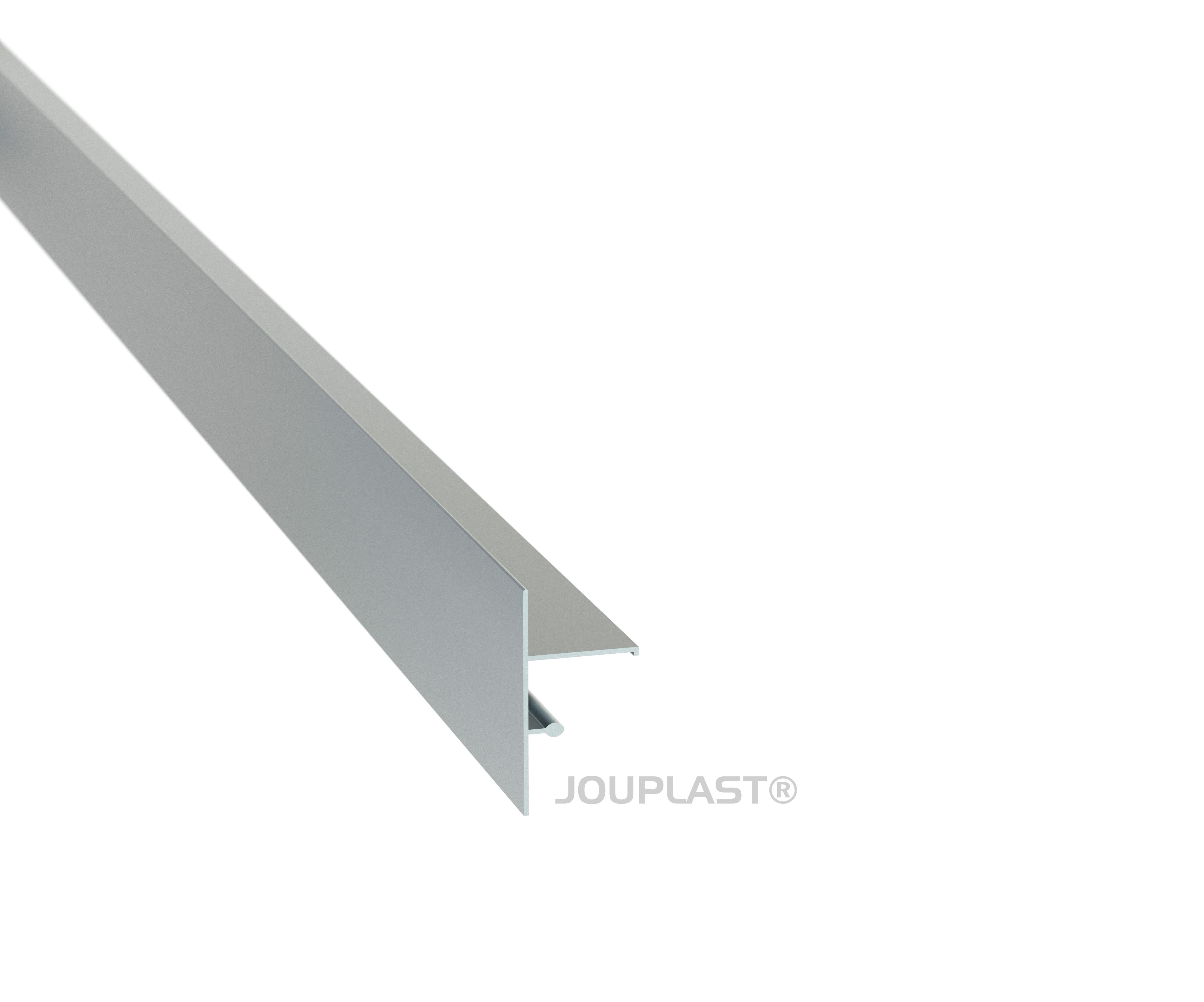 Jonction finition clipsable long. 70MM -  Laqué Gris aluminium
