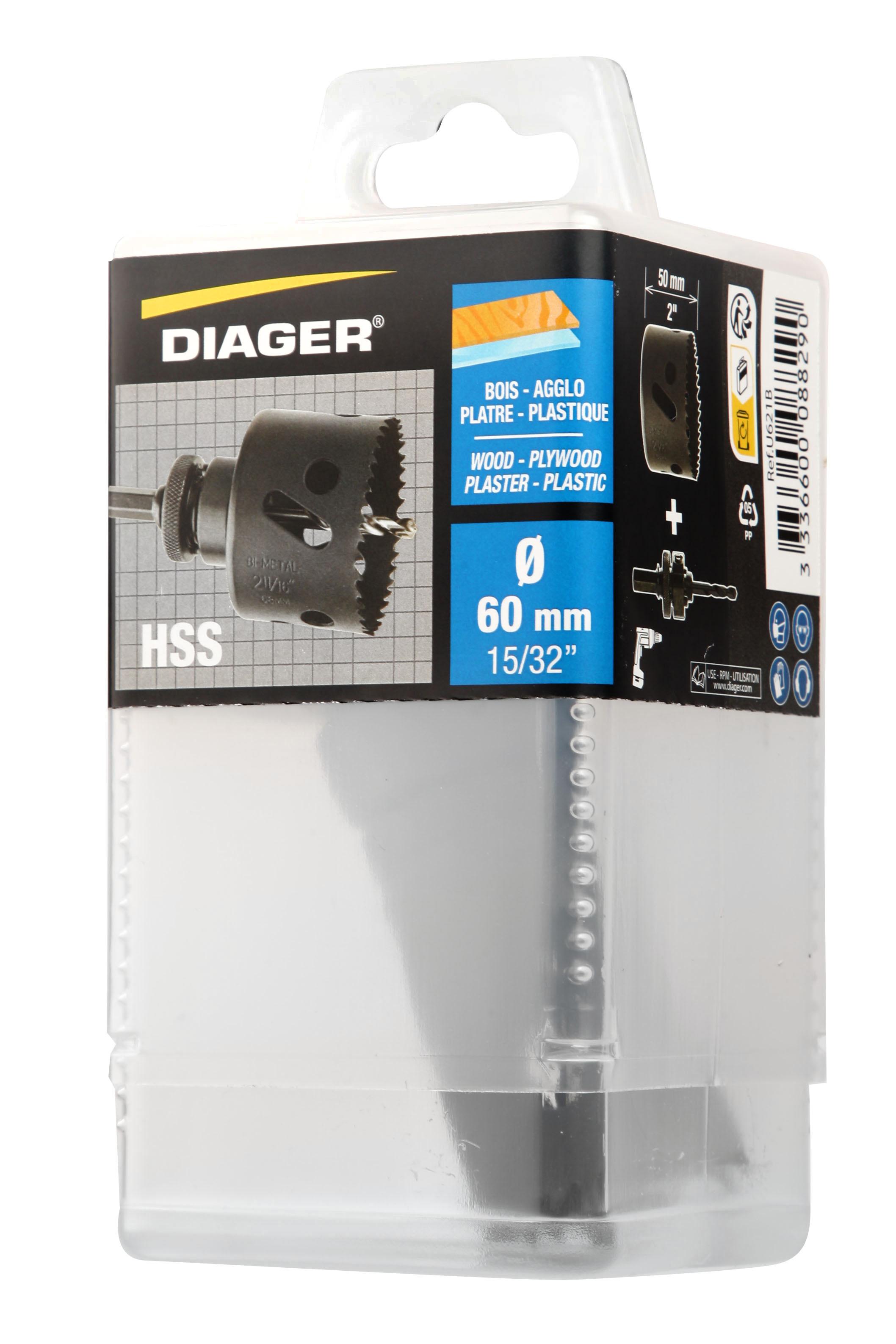 Kit Scie Cloche noire bimétal Ø68 mm