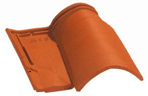 TUILE DEMI PUREAU OMEGA 10 ROUGE