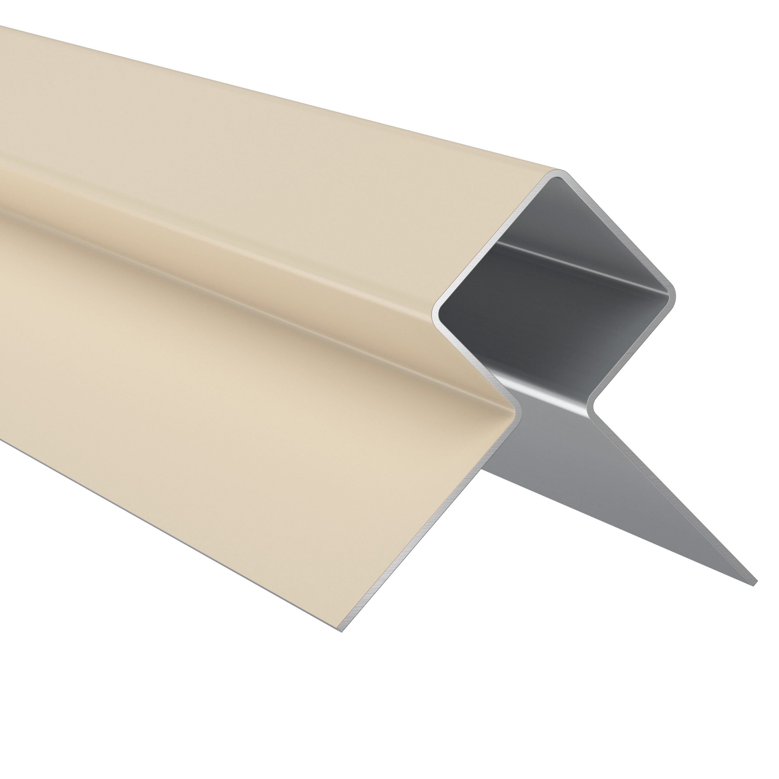 Profilé d'angle extérieur METALTRIM pour bardage HARDIE PLANK - 3m - Sable clair