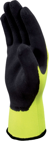 Gants APOLLON VV733 - En latex  - Jaune Fluo / Noir  - T.9