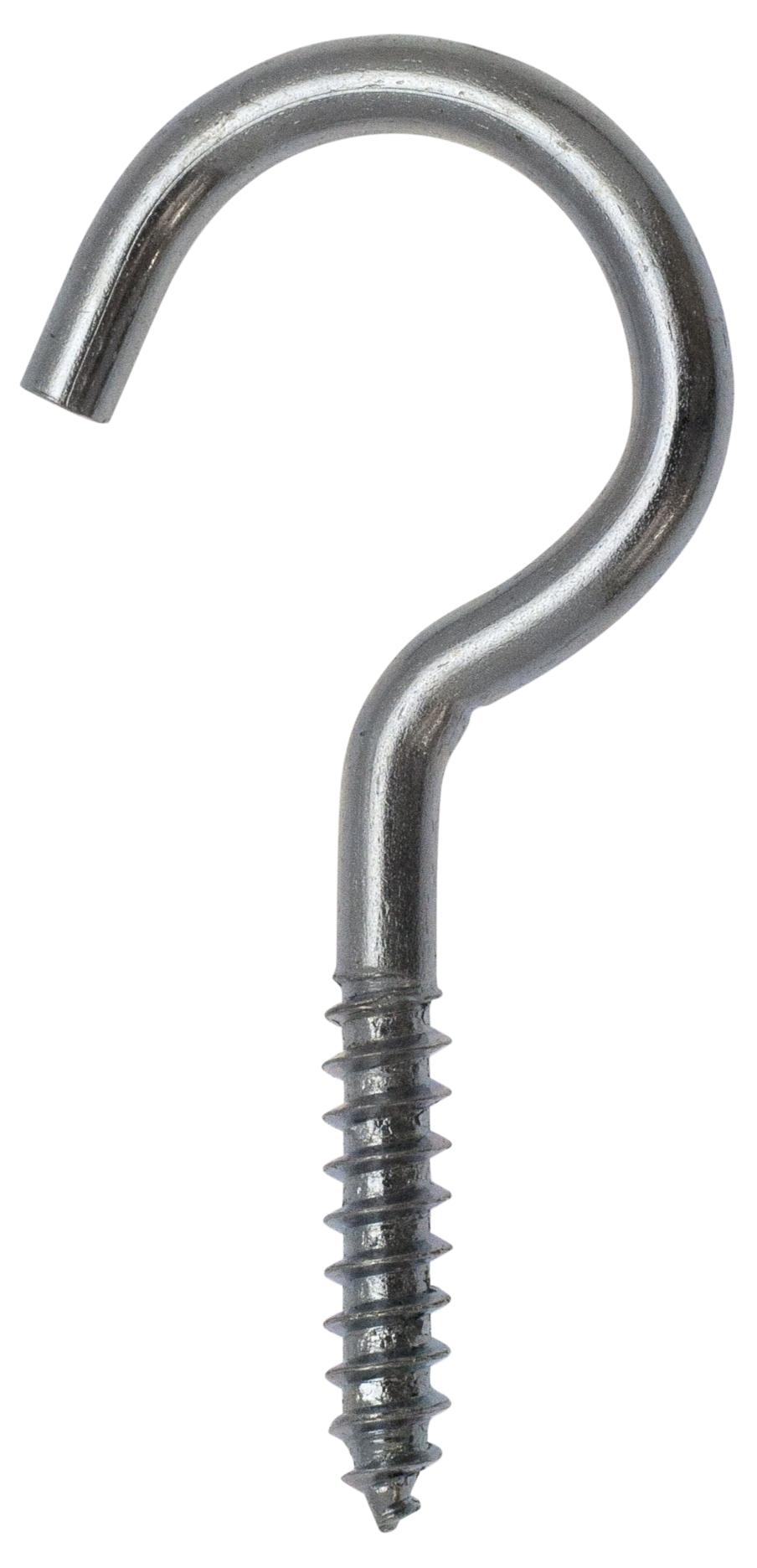 Crochet à vis Acier zingué 5x50 Blister de 3