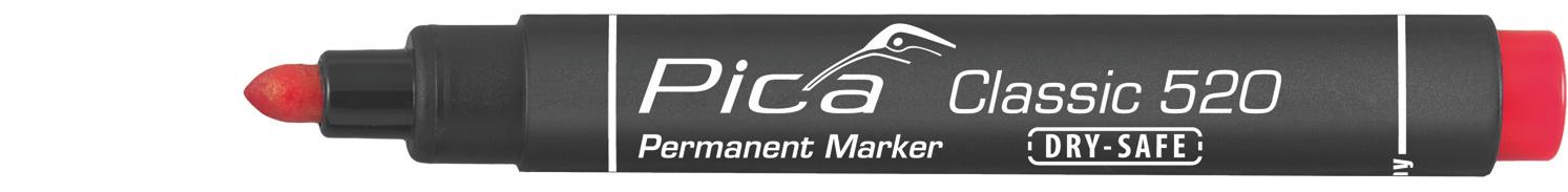 Marqueur permanent rouge pointe ogive - Pica