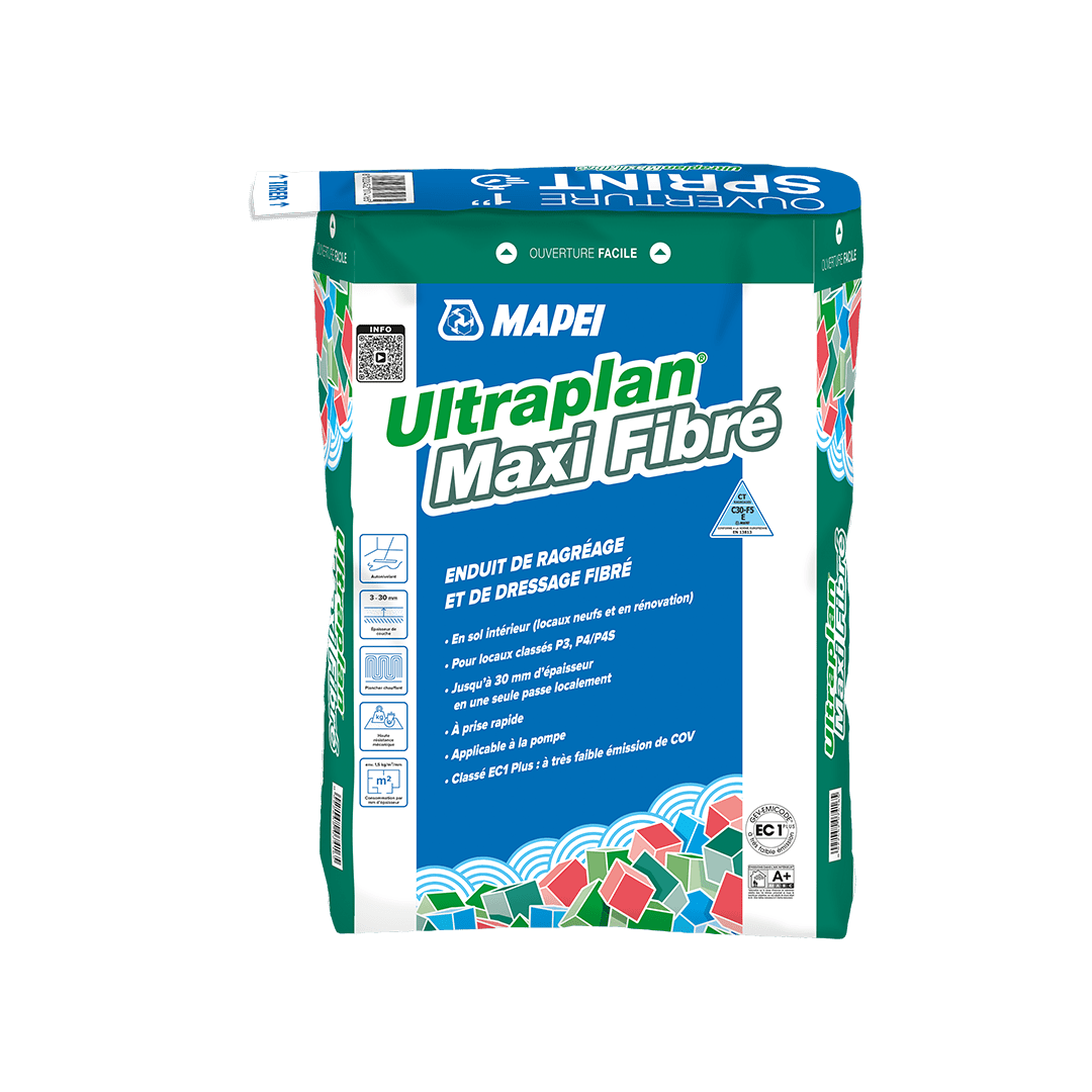 Ragréages de sol Ultraplan Maxi Fibré - Sac de 25KG