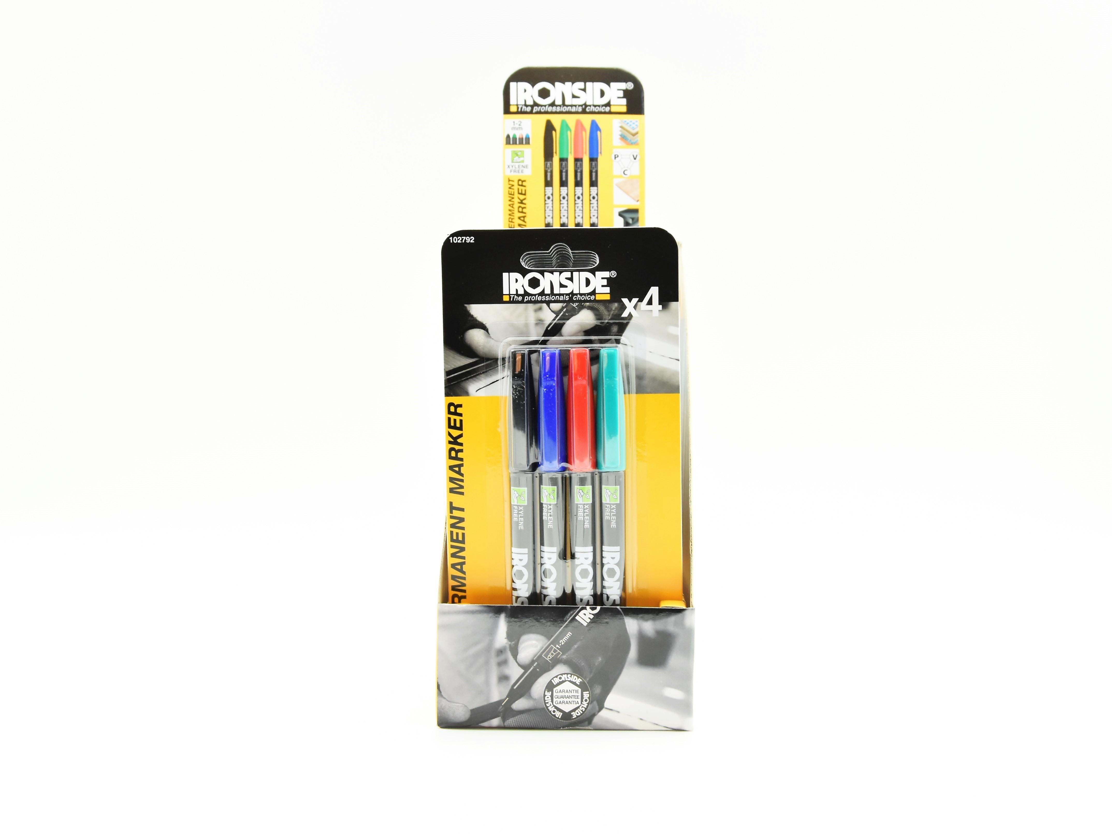 Set 4 marqueurs permanent- Ironside