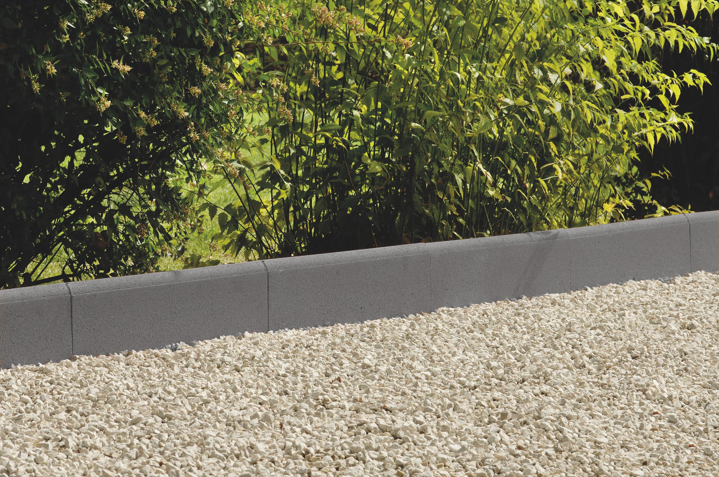 Bordure Droite 50 x 24 x 5 cm Anthracite