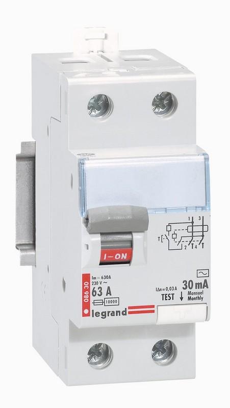 INTERRUPTEUR DIFFERENTIEL 63 AMPERES 30 MA TYPE AC
