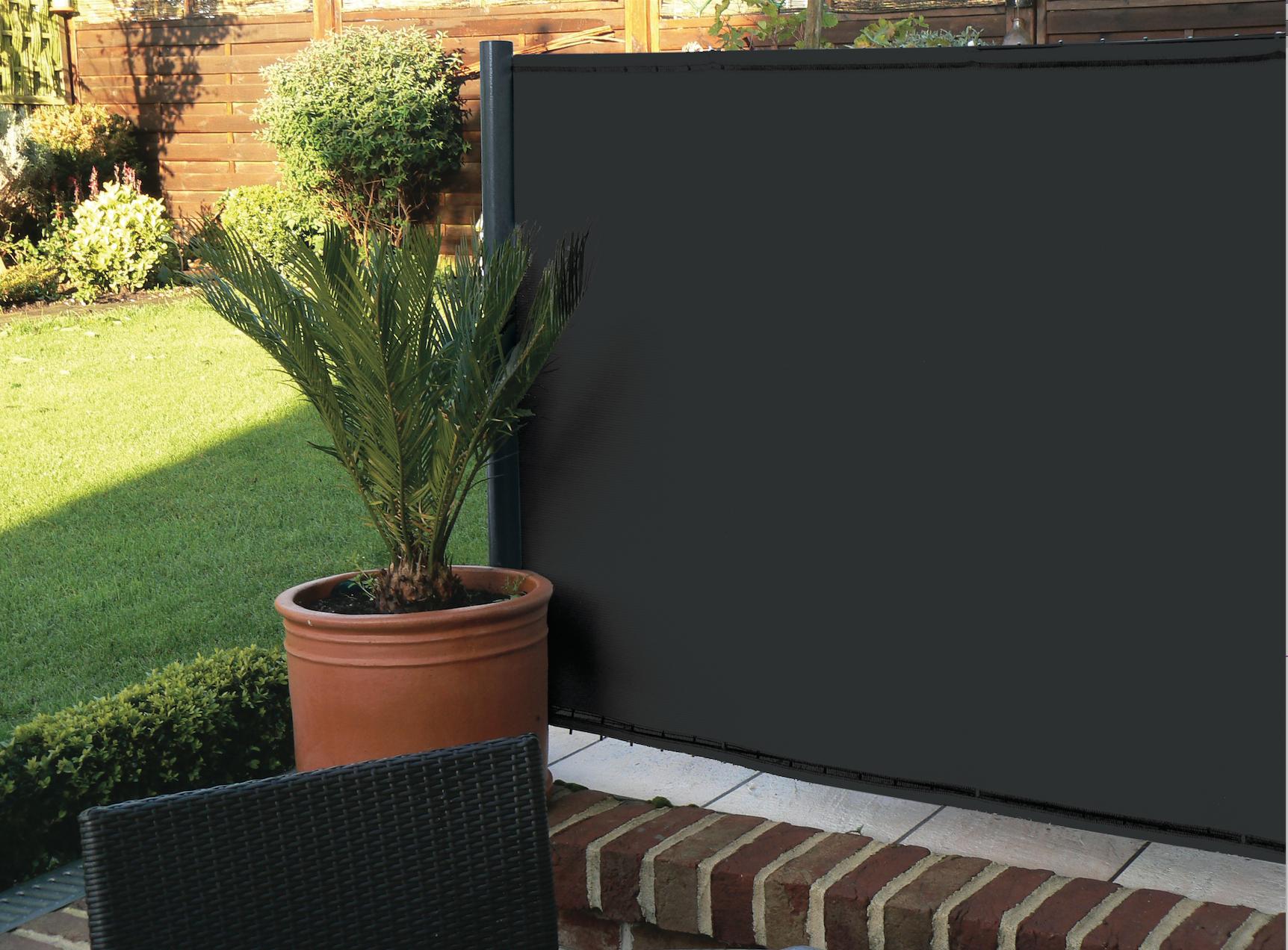 Brise-vue - HDPE, anti-UV, noir, 200 g/m² - occultant 4/5 - 1,5 x 25 m