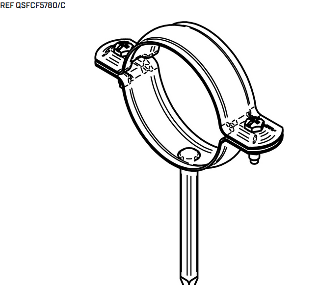 COLLIER DESCENTE A POINTE DIAMETRE 80 MM