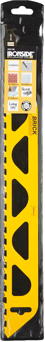  Scie sabre brique TPI 1,5 - L.457 x 51 x 1,5MM - Ironside