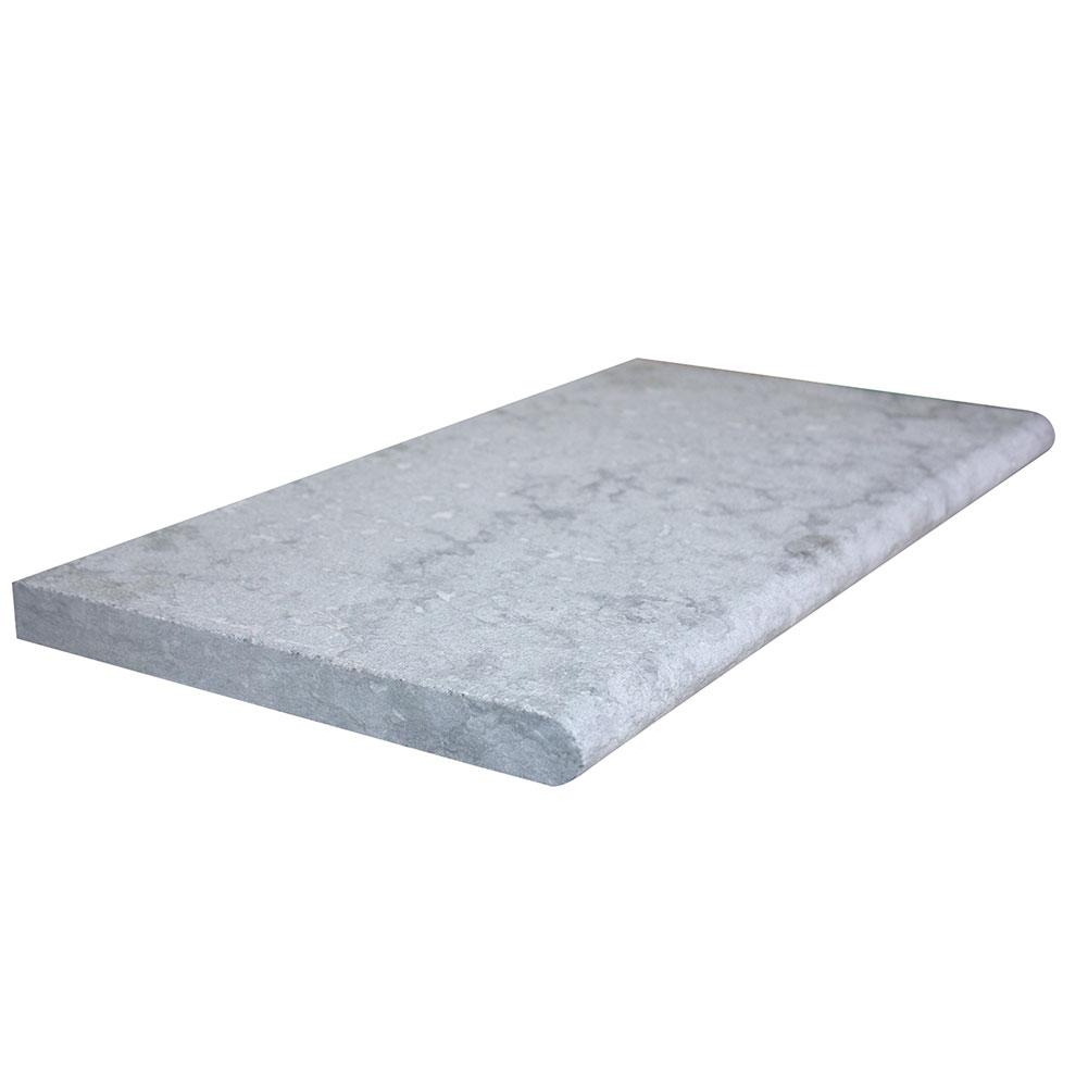 Margelle ROYAL Grey 33 x 61 x 3,2 cm - Bord 1/2 rond Marbré