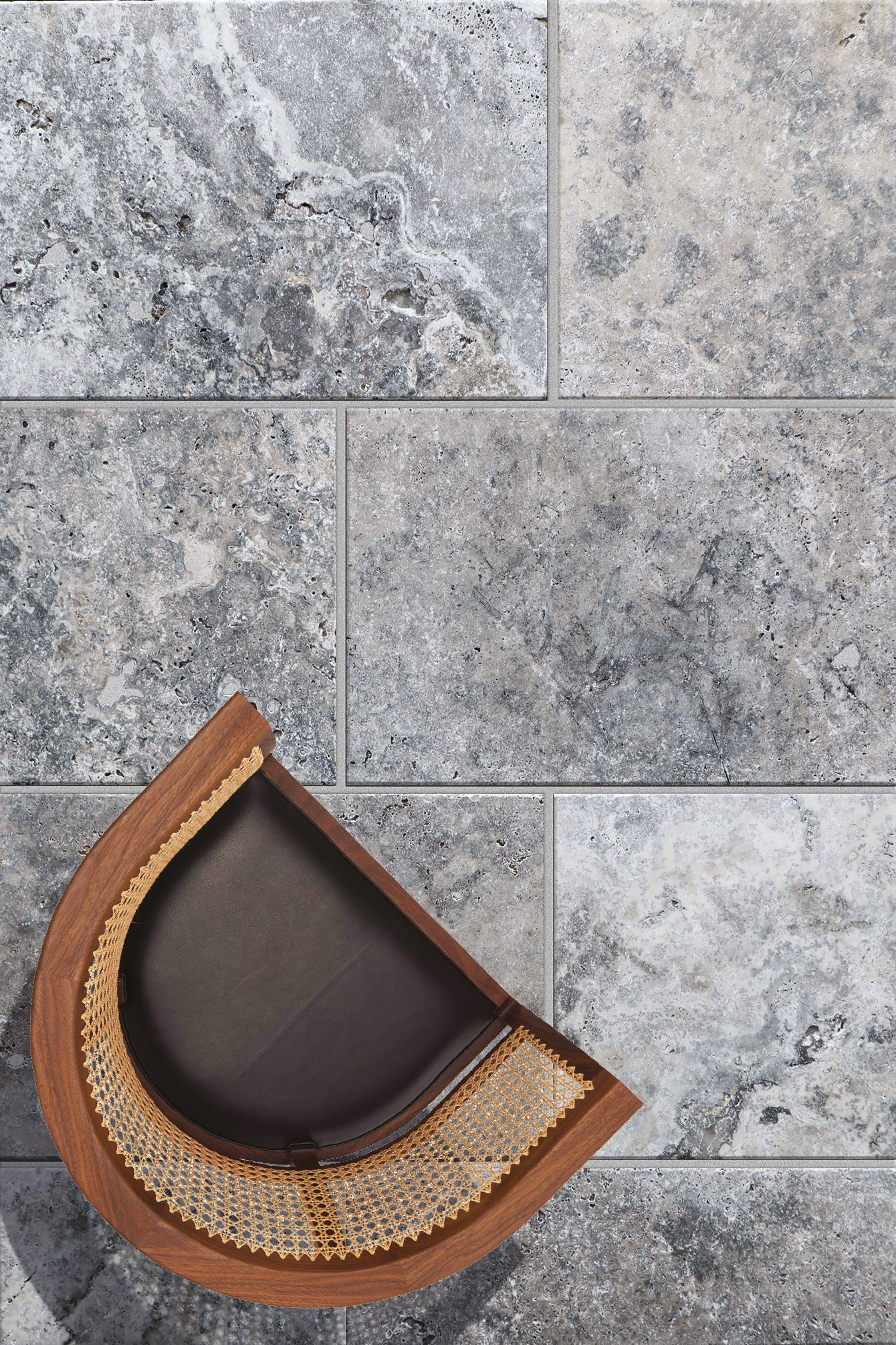 Plinthe travertin Silver Tumbled 7,5x40,6x1,2 cm