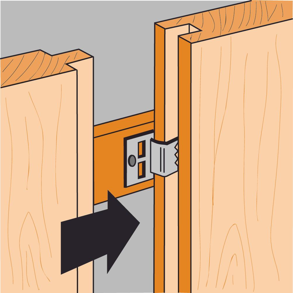 CROCHET CLIP4 POUR LAMBRIS BOITE DE 250