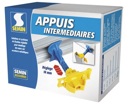Appui intermédiaire 180MM - Boite de 50 pièces