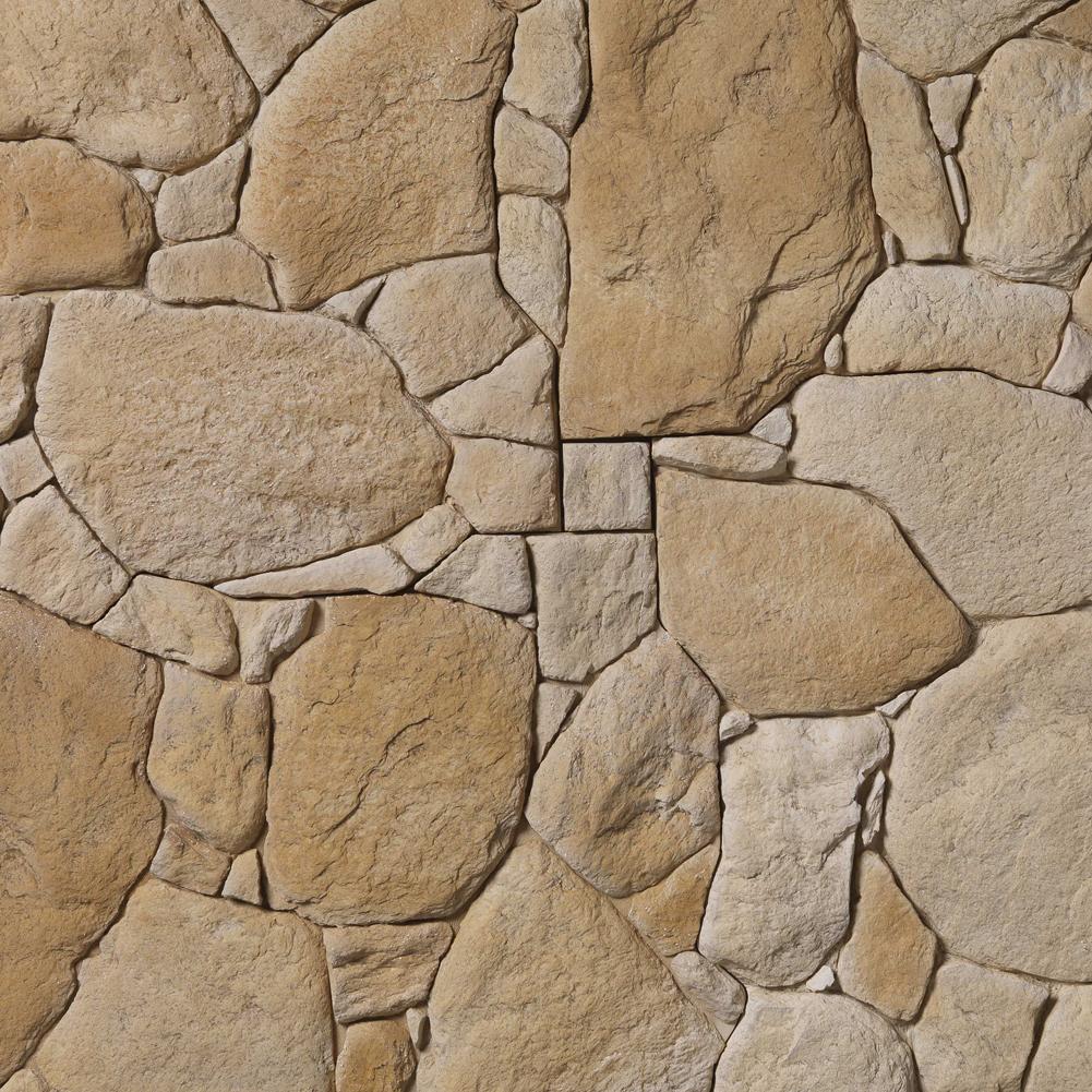 PAREMENT PIERRE RECONSTITUEE MANITOBA TERRE DE SIENNE 71 X 46,5CM EPAISSEUR 4CM 